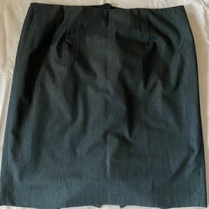 Talbots Woman Dark Denim Navy Pencil Skirt 18W